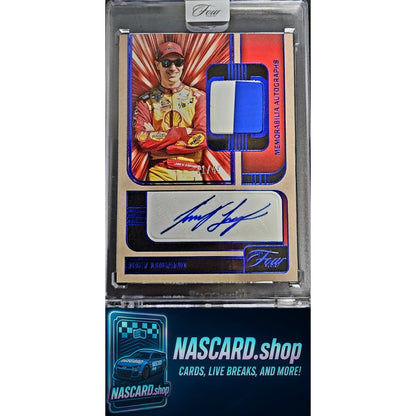 2025 Panini Turn Four #MA-JLG Joey Logano Memorabilia Autographs Blue #/49