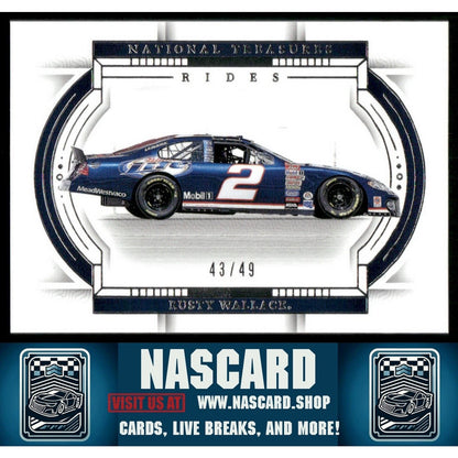 2024 Panini National Treasures #80 Rusty Wallace #/49 - NASCARD.shop