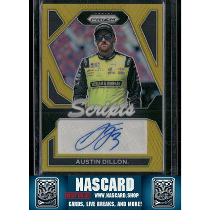 2024 Panini Prizm #S-AND Austin Dillon Scripts Gold #10/10 - NASCARD.shop