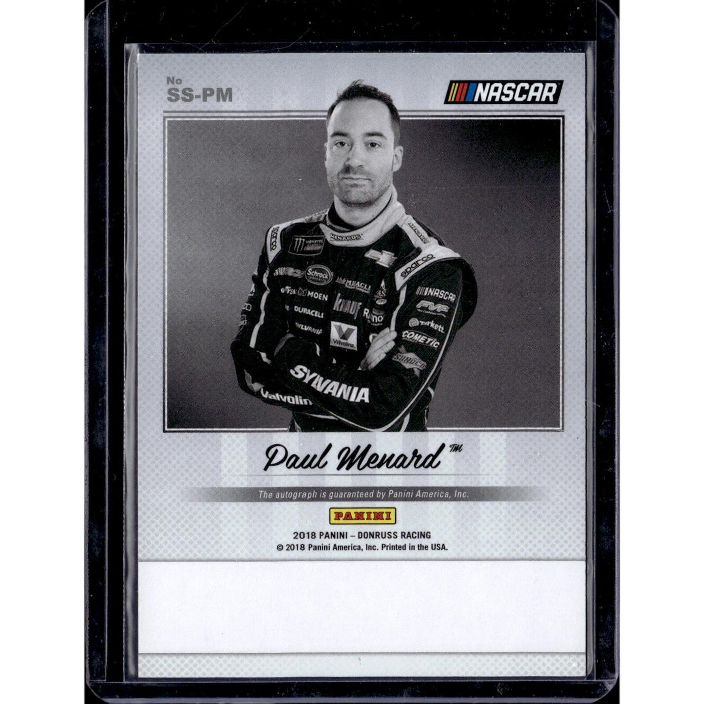 2018 Donruss #SS-PM Paul Menard Studio Signatures