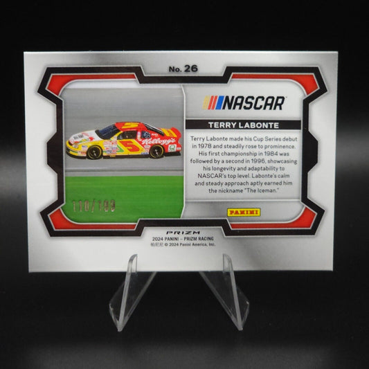 2024 Panini Prizm Racing Rides Blue Prizm #26 Terry Labonte /199