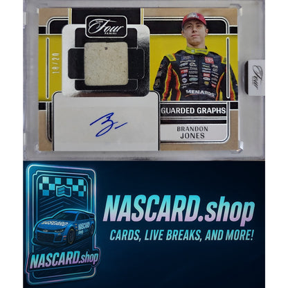 2025 Panini Turn Four #GG-BJN Brandon Jones Guarded Graphs #/20