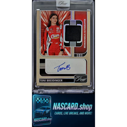 2025 Panini Turn Four Racing Toni Breidinger Memorabilia Autographs Silver #/75
