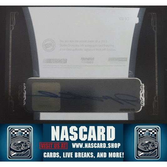 2013 Press Pass Showcase Studio Ink Gold #SSI-JG Jeff Gordon 02/10 (AU)