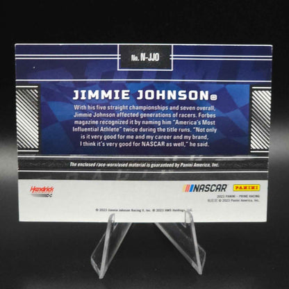 2023 Panini Prime - Names Jimmie Johnson #N-JJO Sheet Metal 04 /99 (MEM) - NASCARD.shop