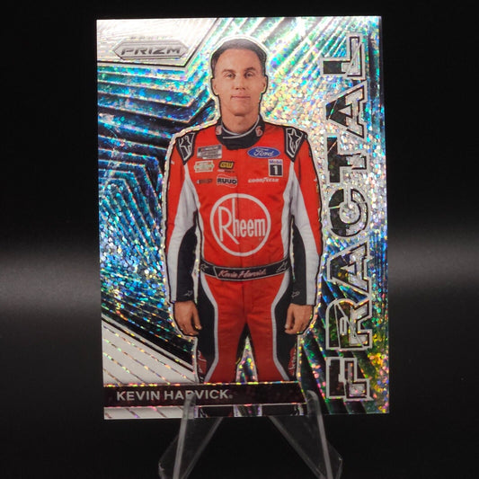 2023 Panini Prizm - Fractal White Sparkle Prizm #F11 Kevin Harvick