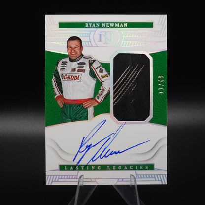 2021 Panini National Treasures - Lasting Legacies Holo Silver Ryan Newman /49 - NASCARD.shop