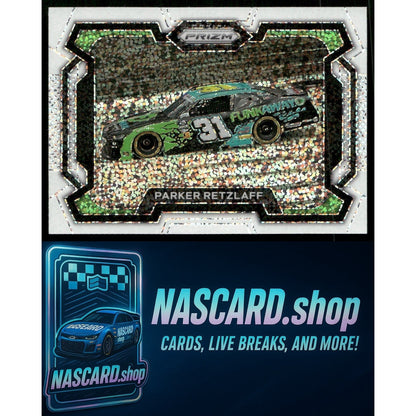 2024 Panini Prizm #5 Parker Retzlaff White Sparkle - NASCARD.shop