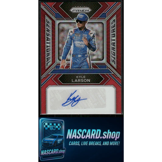 2024 Panini Prizm #SS-KLN Kyle Larson Sensational Signatures Red /35