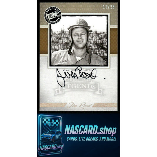 2013 Press Pass Legends #LG-JR Jim Reed Autographs Holofoil #/25