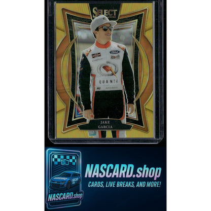 2025 Panini Select #32 Jake Garcia Gold Prizms #/10