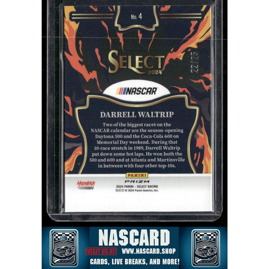 2024 Panini Select #4 Darrell Waltrip En Fuego Tie-Dye Prizms