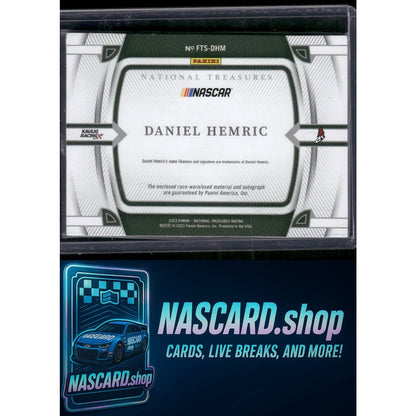 2023 National Treasures Daniel Hemric Firesuit Treasures Signatures Green #/5 - NASCARD.shop