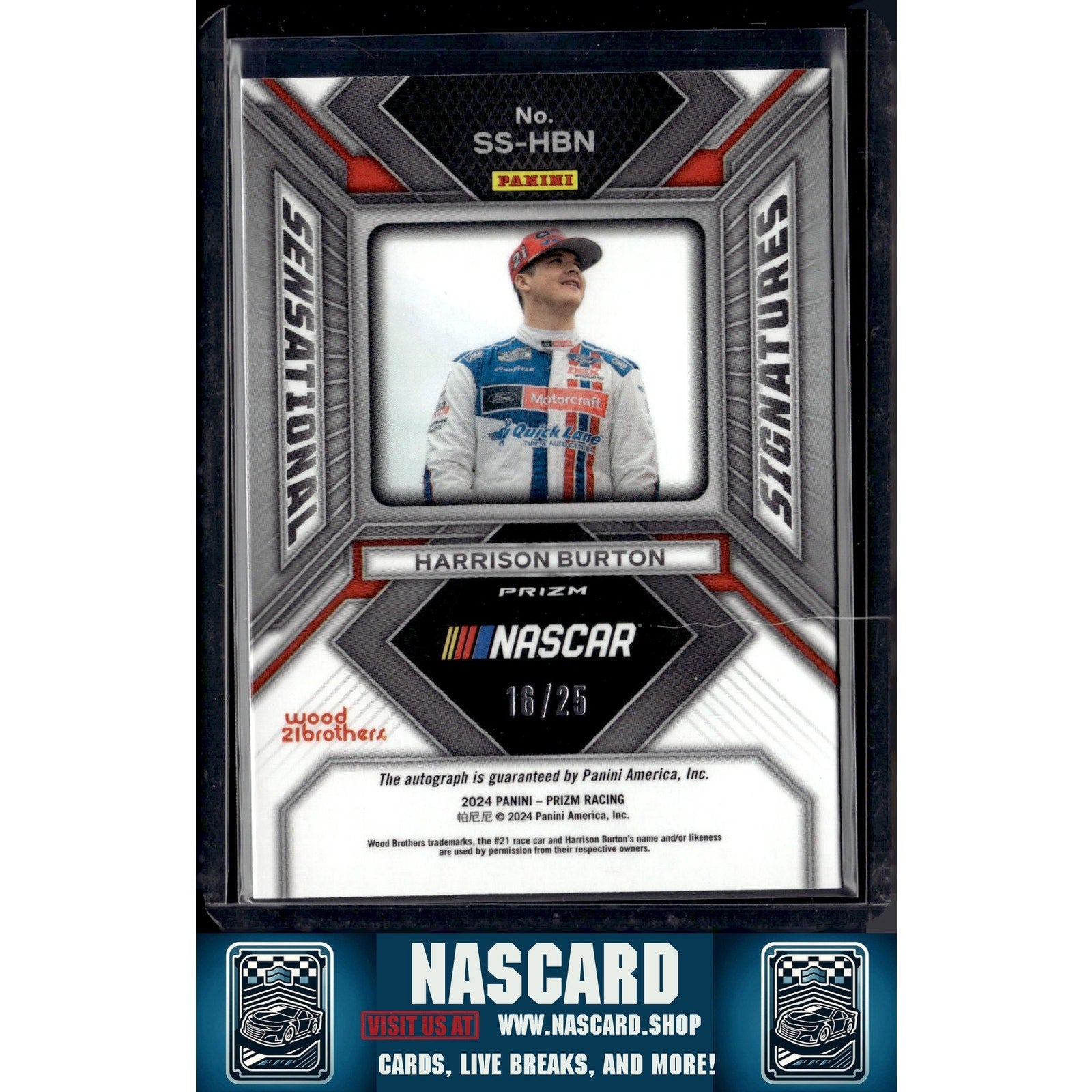 2024 Panini Prizm #SS-HBN Harrison Burton Sensational Signatures Mojo - NASCARD.shop