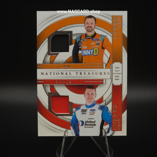 2024 Panini National Treasures Team Duals Josh Berry Ryan Preece /99