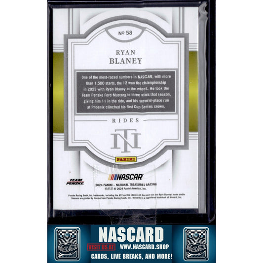 2024 Panini National Treasures #58 Ryan Blaney