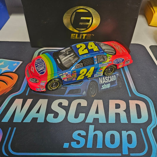 Jeff Gordon #24 DuPont Retro Rainbow 2004 Diecast Car 1:24 Elite Ultra Rare 1 of 1800