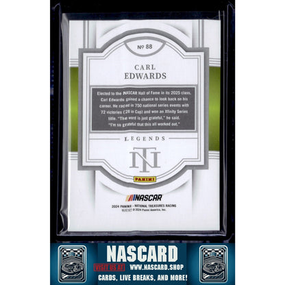 2024 Panini National Treasures #88 Carl Edwards #/49