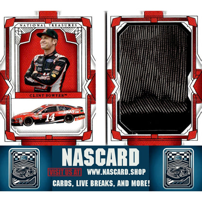 2024 Panini National Treasures #JB-CLB Clint Bowyer Jumbo Booklet Tire - NASCARD.shop
