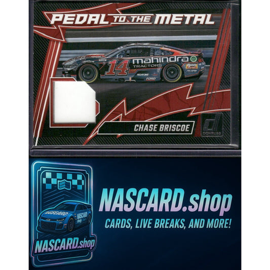 2025 Donruss #PM-CBR Chase Briscoe Pedal to the Metal Materials