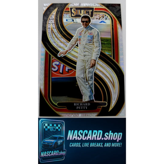 2025 Panini Select Trackside #222 Richard Petty Silver NASCAR Logo SP