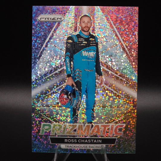 2023 Panini Prizm - Prizmatic Ross Chastain #P9 White Sparkle Prizm