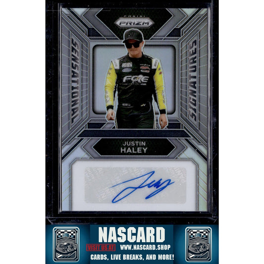 2024 Panini Prizm #SS-JHY Justin Haley Sensational Signatures