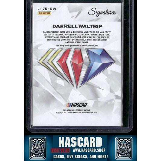 2023 National Treasures Darrell Waltrip 75th Anniversary Signatures Holo /75
