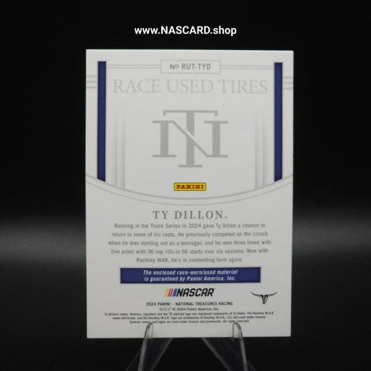 2024 National Treasures Race Used Tires Ty Dillon /99