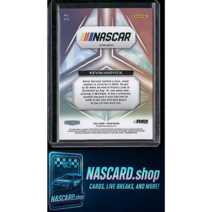 2023 Panini Prizm #P3 Kevin Harvick Prizmatic White Sparkle Prizm