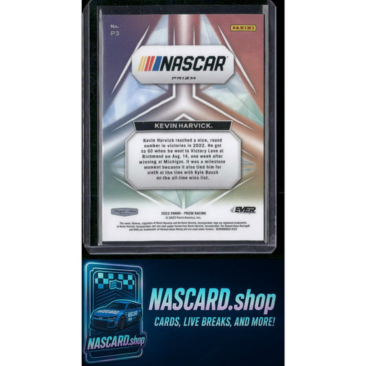 2023 Panini Prizm #P3 Kevin Harvick Prizmatic White Sparkle Prizm