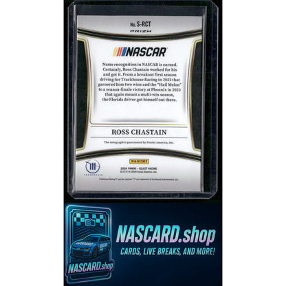 2024 Panini Select #S-RCT Ross Chastain Signatures