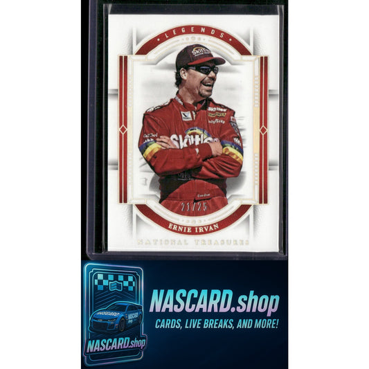 2024 Panini National Treasures #99 Ernie Irvan Holo Silver #/25 - NASCARD.shop