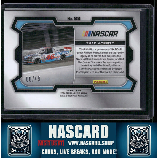 2024 Panini Prizm #88 Thad Moffitt Carolina Blue - NASCARD.shop