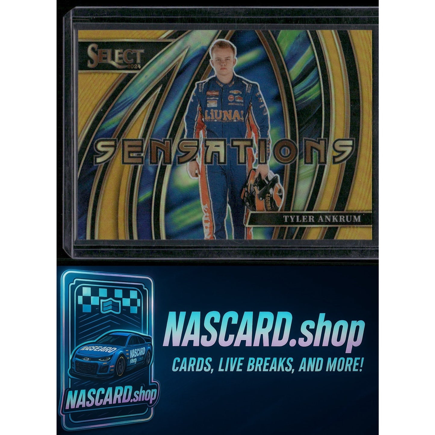2024 Panini Select #22 Tyler Ankrum Sensations Gold Prizms #/10