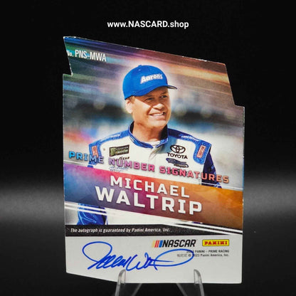 2023 Panini Prime Number Signatures Michael Waltrip /49 Front & Back Signed