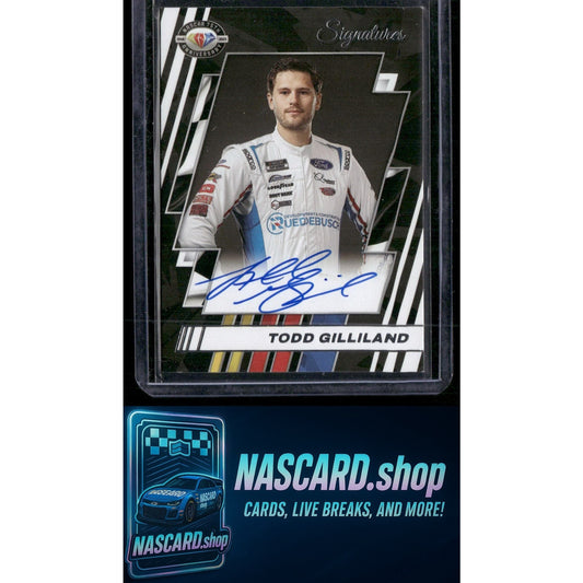 2023 Panini Prime #75-TG Todd Gilliland NASCAR 75th Anniversary Signatures