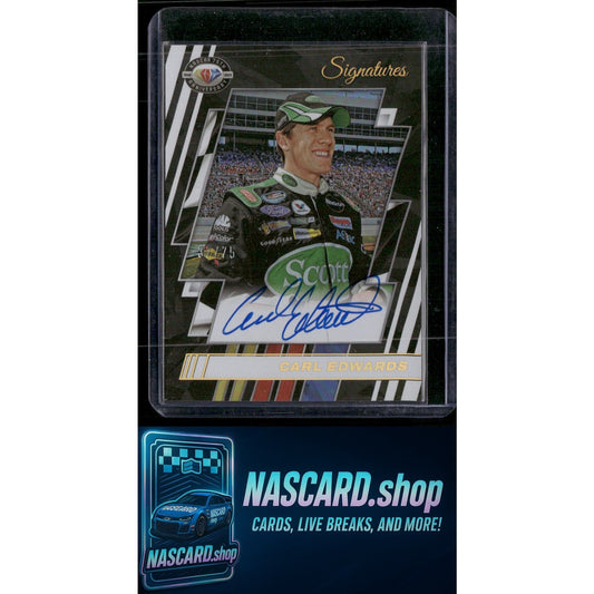 2023 National Treasures Carl Edwards 75th Anniversary Signatures Holo #/75