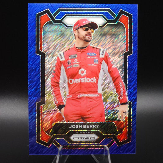 2024 Panini Prizm Racing Blue Shimmer #55 Josh Berry 10/10