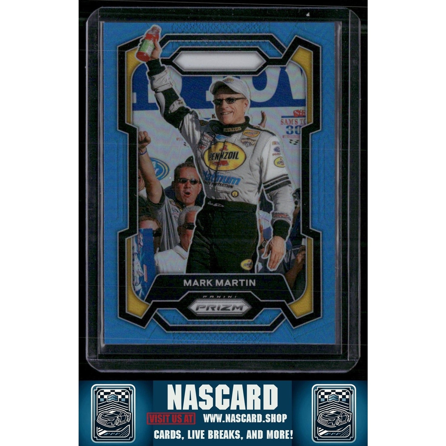 2024 Panini Prizm #61 Mark Martin Carolina Blue #/49 - NASCARD.shop