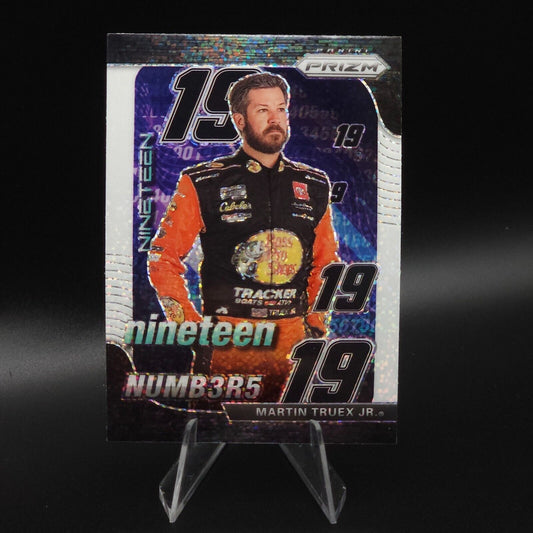 2020 Panini Prizm Numbers White Sparkle Prizm #N9 Martin Truex Jr.