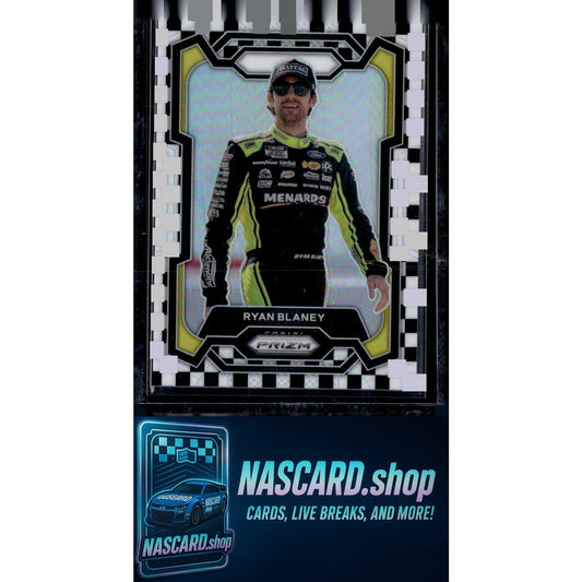 2024 Panini Prizm #50 Ryan Blaney Checkered Flag #/75 - NASCARD.shop