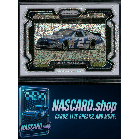 2024 Panini Prizm #67 Rusty Wallace White Sparkle