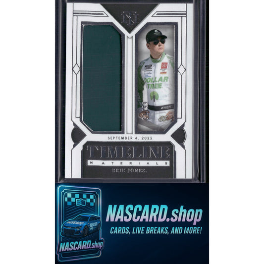 2024 Panini National Treasures #TM-EJS Erik Jones Timeline Materials #/99