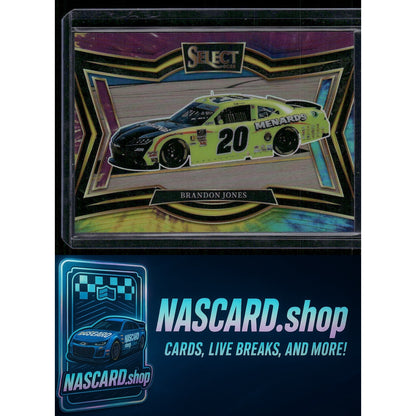 2025 Panini Select #191 Brandon Jones Tie-Dye Prizms #20/25 - NASCARD.shop