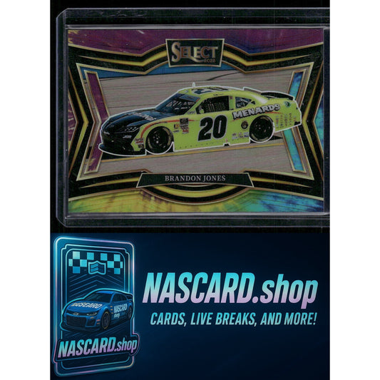 2025 Panini Select #191 Brandon Jones Tie-Dye Prizms #20/25 - NASCARD.shop