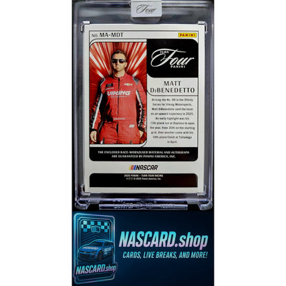 2025 Turn Four Racing Matt DiBenedetto Memorabilia Autographs Blue #/49