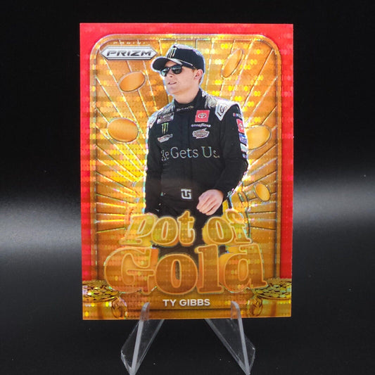 2024 Panini Prizm Racing Pot of Gold Red Pulsar #17 Ty Gibbs /199