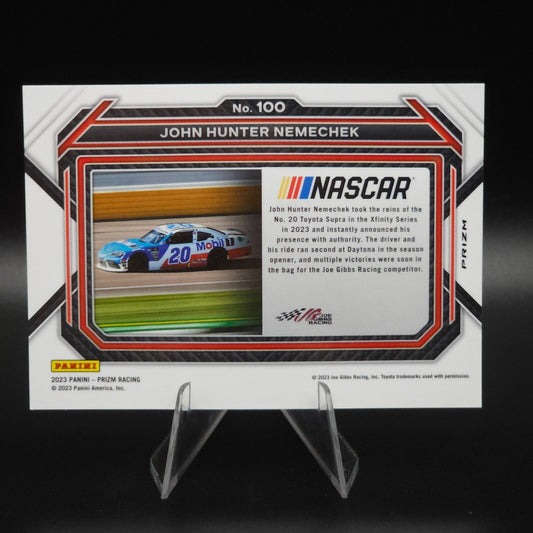 2023 Panini Prizm - Rides John Hunter Nemechek #100 White Sparkle Prizm