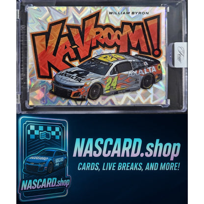 2025 Panini Turn Four Racing #4 Ka-VROOM! William Byron SSP CASE HIT! KaVROOM!